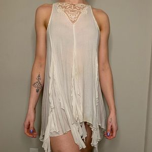 Free People flowy off white dress/tunic